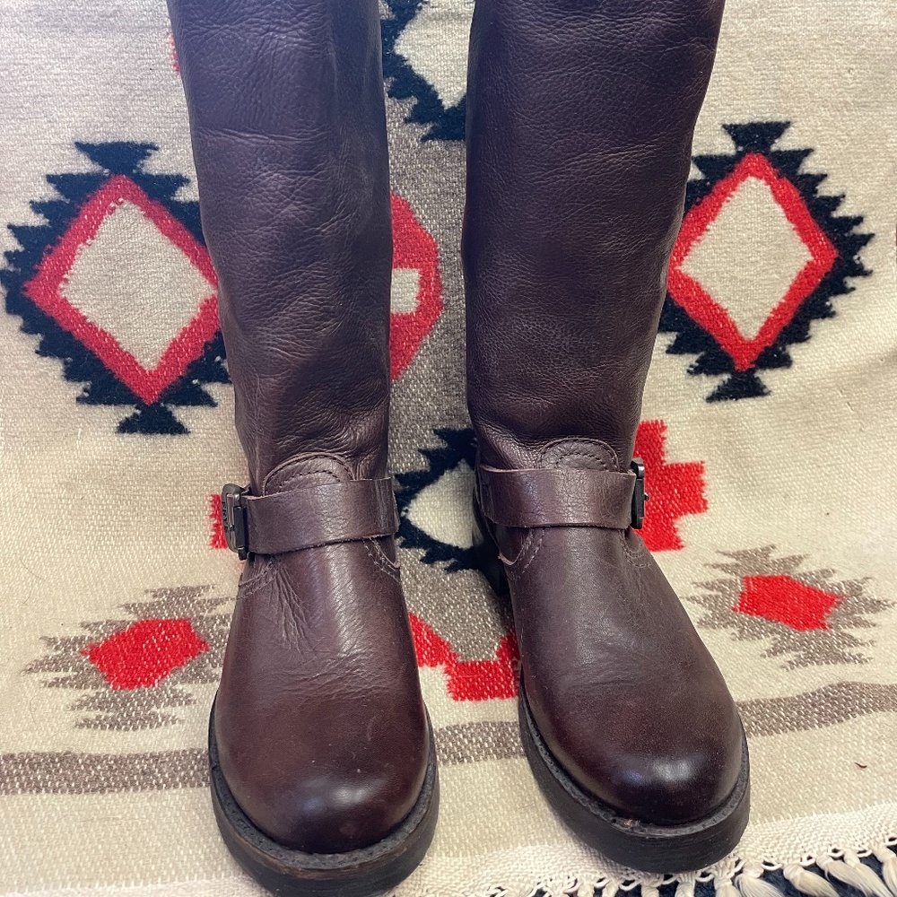 FRYE Veronica Slouch Women’s Boots Dark Brown Sz 6 1/2